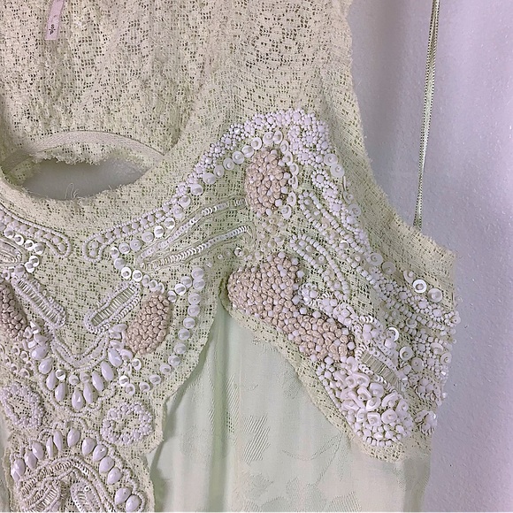 Free People Under The Sea Embellished Dress Beaded Size SP Retail $350 - Picture 8 of 11